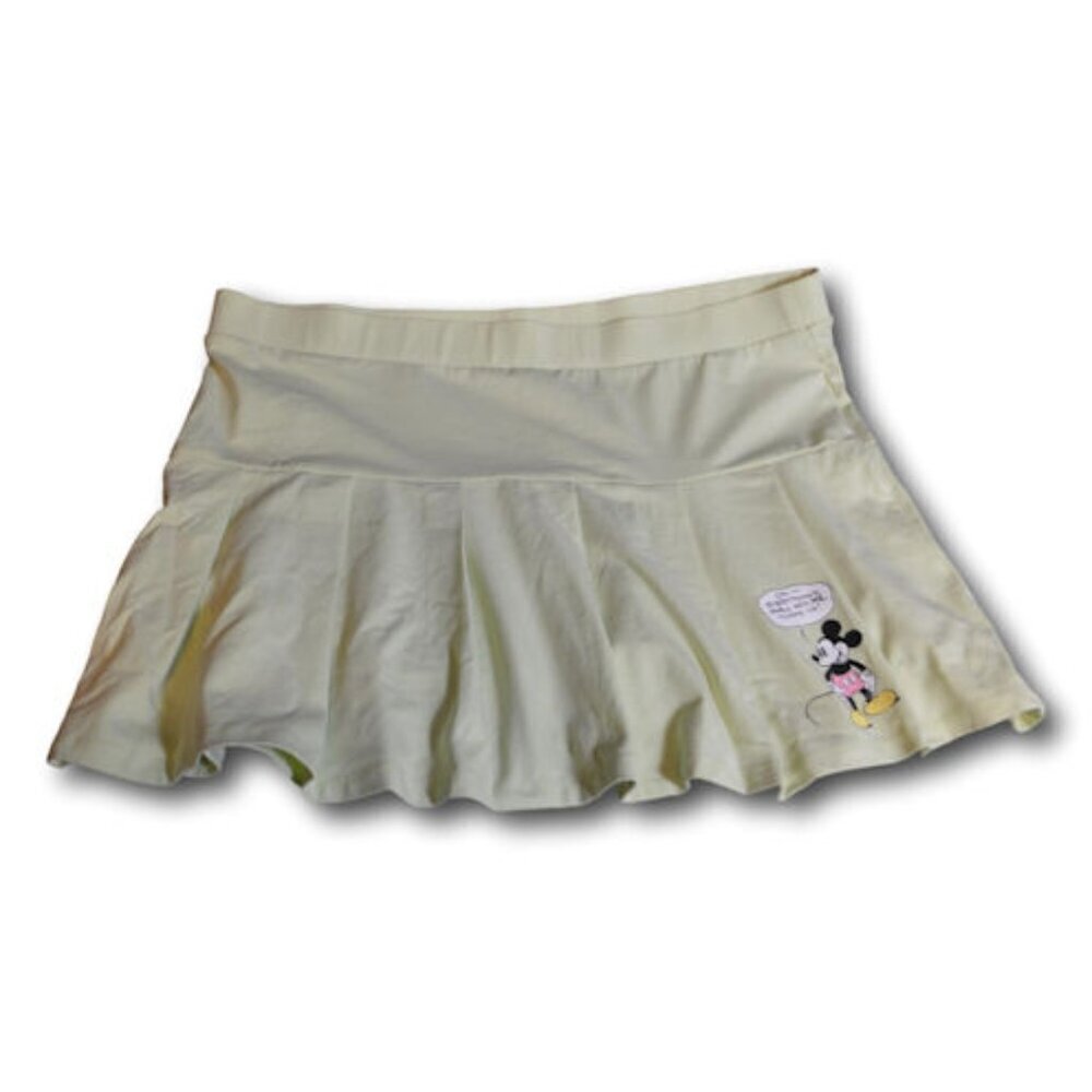 Womens Disney Mickey Mouse and Friends Light Green Mini Stretch Skirt Size: XL